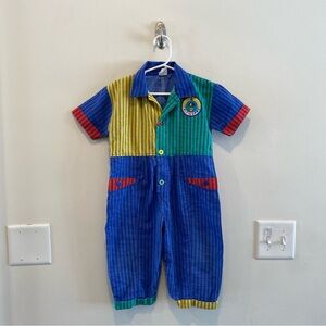 vintage Flying Pro romper 24 months jumpsuit color block primary color